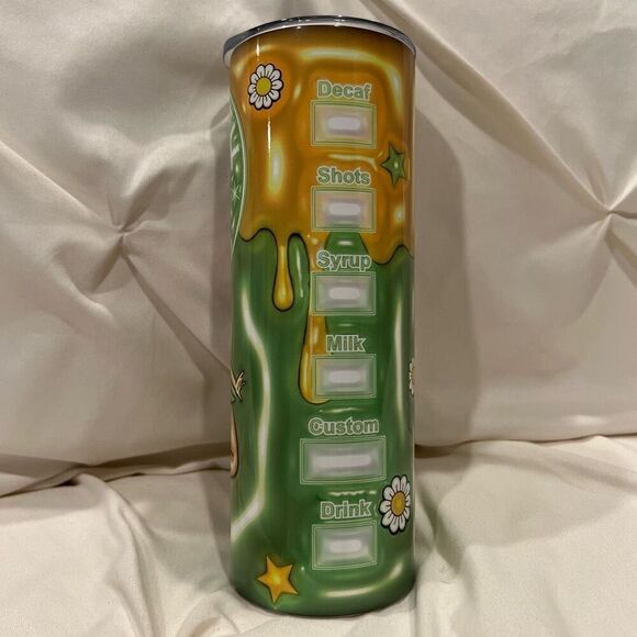 Disney Peter Pan Tinker Bell Insulated Tumbler 20oz Stainless Steel & Straw NEW - Picture 4 of 8